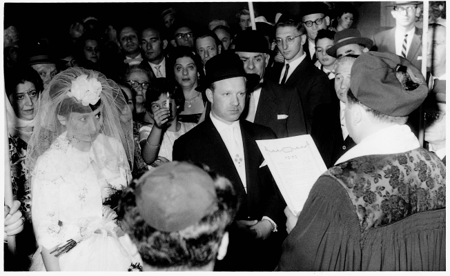 Hochzeit Benjamin Gruszka, 1960 (Jüdisches Museum)